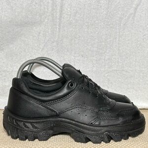 Rocky Womens Black Leather TMC Public Service Oxford Duty Work Shoes SZ 8